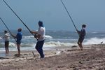 Pete fishing in Namibia